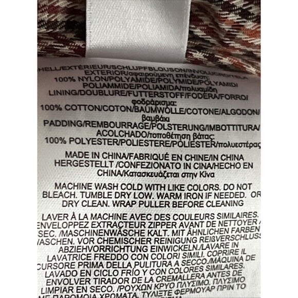 EUC Brooks Brothers Jacket Womens Quilted Navy Barn Coat Chore Plaid Sz 2 XS - Picture 10 of 11